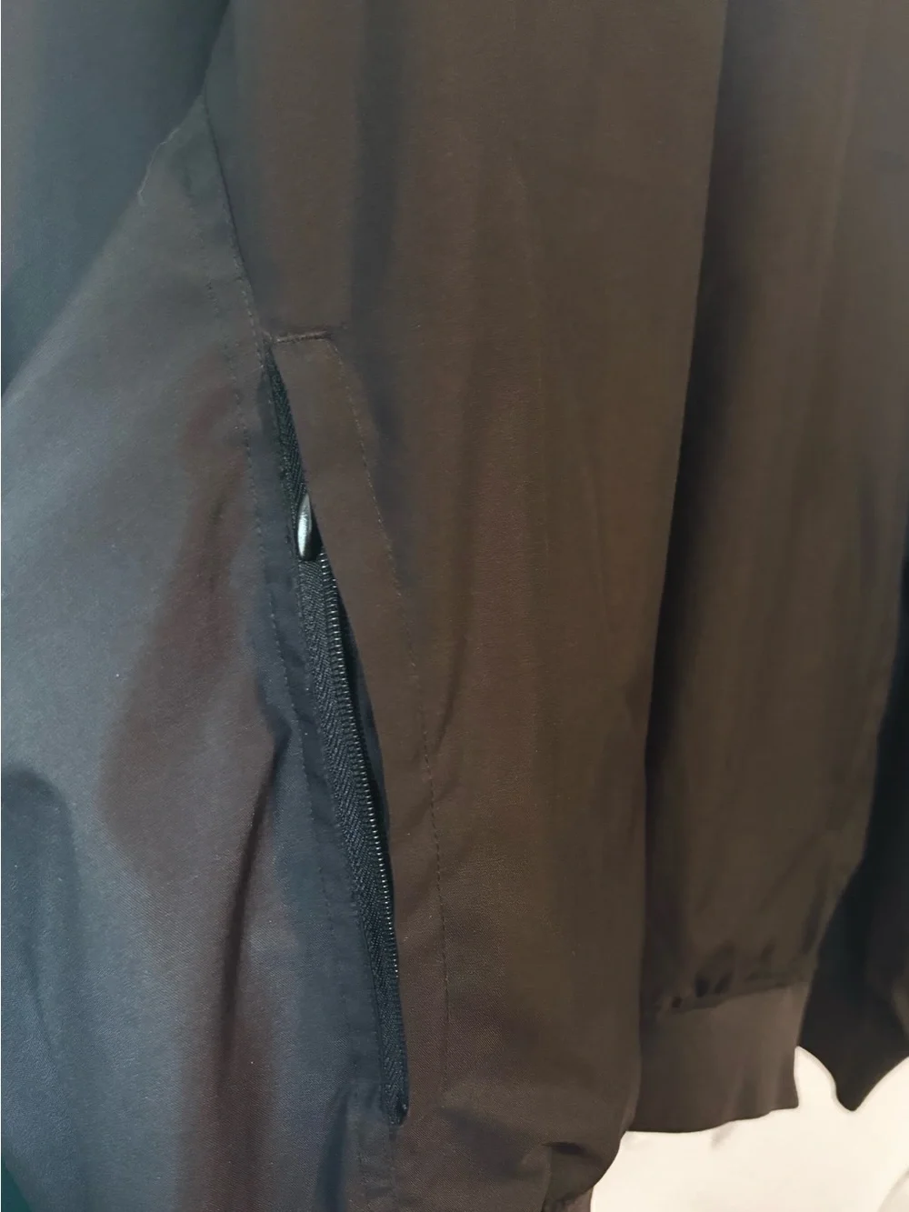 Storm Creek PGA Tour Mens Pullover Windbreaker Jacket Black and Khaki